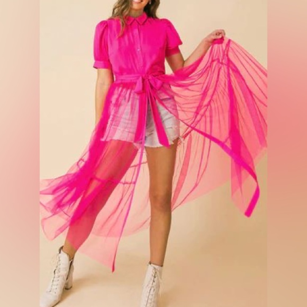 Barbie Pink Tulle Top